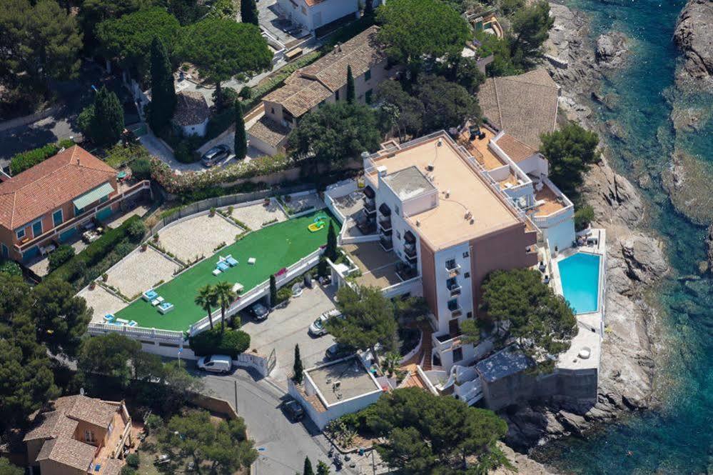 Hotel La Calanque كافالير سور مير المظهر الخارجي الصورة